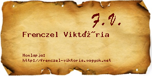 Frenczel Viktória névjegykártya