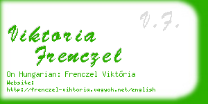 viktoria frenczel business card